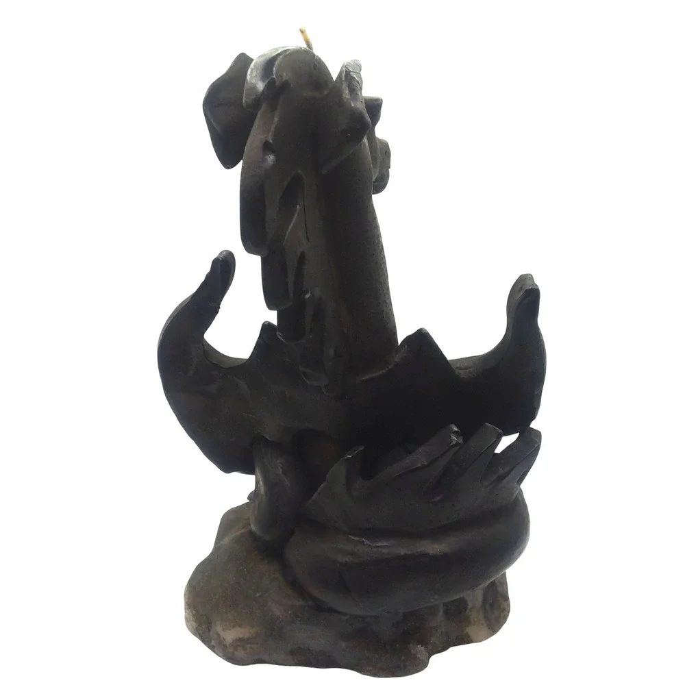 Northern Lights Signed Dragon Candle Gothic Winged‎ 9